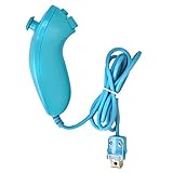 Wii Nunchuck Controller, WOVTE Nunchuk Controller for Nintendo Wii Wii U Video Game Blue