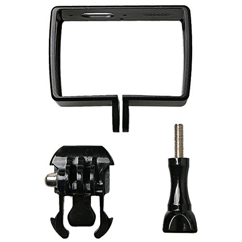 First2savvv XM2-BKK-A01 Border Frame BacPac Mount Protective Frame Expanded Edition Housing Case for XIAOMI Yi 4k action camera