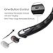 Bluenin Bluetooth Headphones Hi-Fi Stereo Neckband Wireless Headset Retractable Earbuds with Mic(16 Hours Play Time, Bluetooth 4.1, Sweatproof)-2017 Upgraded Version (Black)