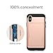 Spigen Slim Armor CS Designed for iPhone Xs Case (2018) / Designed for iPhone X Case (2017) - Blush Gold