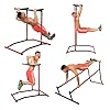FlowerW Multifunctioneel fitness-station, draagvermogen 150 kg, voor verschillende soorten fitness-oefeningen, voor…