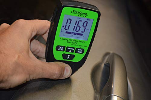 Digital Coating Thickness Gauge CM-205FN / Automatic Thickness Paint Meter for Ferrous and Non-Ferrous Metals (CM-205FN)