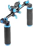 Neewer DSLR Dual Handle Hand Grip for Shoulder Pad Chest Steady 15mm Rail Rod Rig Support System