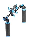 Neewer DSLR Dual Handle Hand Grip for Shoulder Pad Chest Steady 15mm Rail Rod Rig Support System