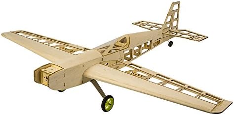 DW Hobby Balsa wood Model Plane RC Electric Remote Control Airplane Trainer T10 800mm Wingspan Laser Cut Model Aircraft Kits to Build (T1001B)