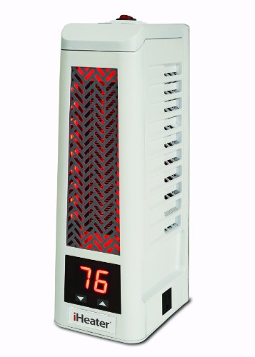 iHeater IH-101-W Infrared Heater, Heats Up to 500 Square Feet, Mini