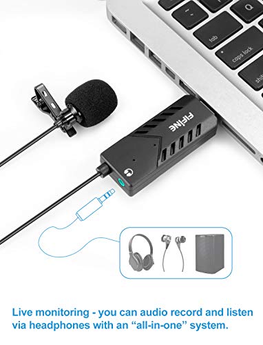 FIFINE TECHNOLOGY USB Lavalier Microphone, Lapel Nigeria