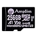 256GB Micro SD Card, Amplim Extreme High Speed MicroSD Memory Plus Adapter, MicroSDXC SDXC V30 A1 U3 Class 10 UHS-I TF Switch, GoPro Hero, Surface, Phone Galaxy, Camera Security Cam, Tablet