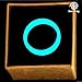 Sun Ring Silicone Wedding Ring Men, Size 12, Blue (Glow in The Dark)