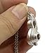 Freshwater Cultured Pearl (5-7mm) in Oyster Set Infinity Rhodium Plated Necklace + Stainless Chain 18