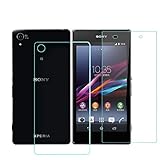 KVAGO for Sony Xperia Z2 Front + Back Tempered Glass Screen Protectors Anti Fingerprint Bubble Free Shatterproof Shockproof Protective Skin Film for Sony Xperia Z2