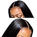 Brazilian Middle Part Lace Front Wig for Black Women 150 Density 13x5 Silky Straight Lace Wigs Pre Plucked with Baby Hair Virgin Lace Frontal Wigs Queen Plus Hair (18inch, middle part wigs)