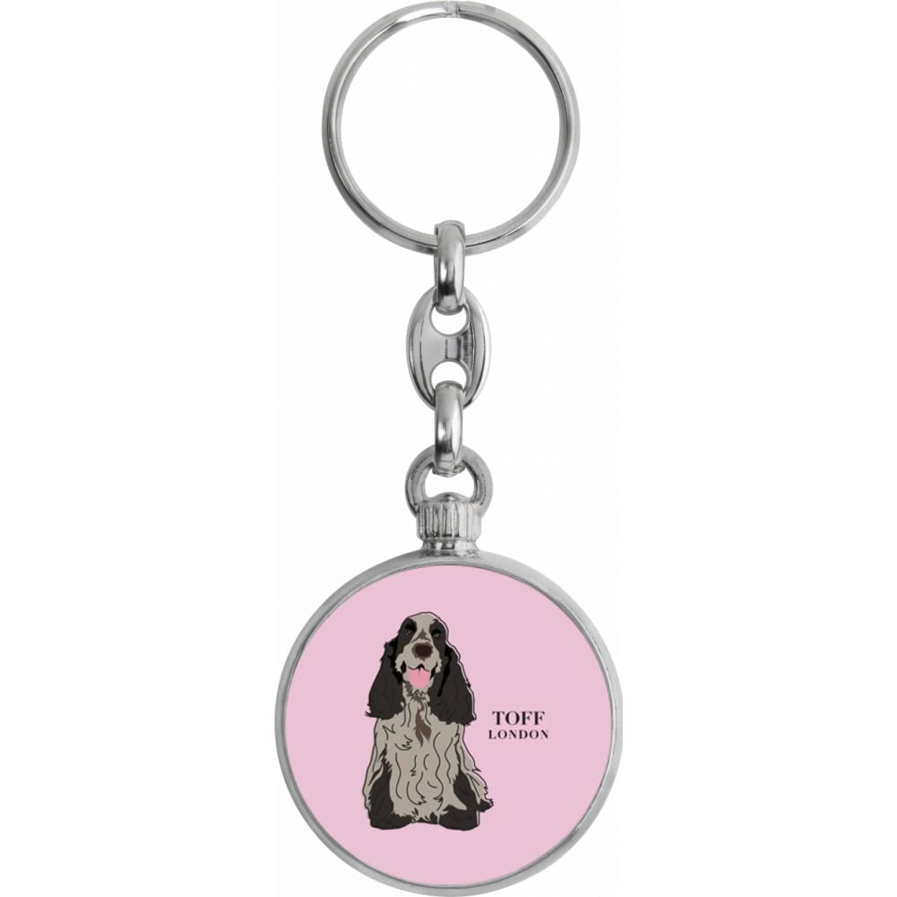 Toff London Grey Cocker Spaniel Dog Keyring