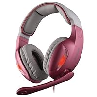 ShengTu Sades SA902 7.1 Simulated Sound Channels With Independent Game Chat Volume Controls USB And 3.5mm/ 2.5mm Port Universal Versatile Professional Gaming Headset (pink)