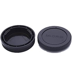 M4/3 Body Cap&Camera Rear Lens Cover Compatible for