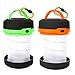 STYDDI 2 Pack Portable Led Camping Lantern Lights, Collapsible Mini Pop-up Flashlight Emergency Torch Night Light Tent Lamp Battery Powered with D-ring Key Chain for Garden, Patio, Outdoor Adventure
