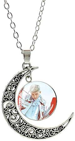 Fashion Popular BTS BT21 Bangtan Boys Moon Pendants Necklace Korea Fashion BTS Album Love Yourself Accessories Jewelry Gift BTS54