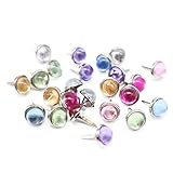 Mixed 7 Colors 8mm Scrapbooking Rhinestone Brads Paper Fasteners(2*24pcs/lot)