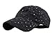 Glitter Sequin Baseball Cap Bling Bling Cap or Hat (Black)