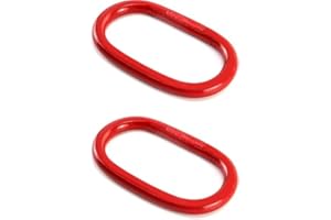 EGV Chain Link - 2 Pack, 4400 lbs, Grade 80 Steel Heavy-Duty Chain Lifting Ring for Rigging Lifting - Red(2.0T)