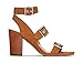 Vionic Women's Perk Carmel Backstrap Heel - Ladies Strappy Dress Sandals with Concealed Orthotic Support - Saddle Leather 9M