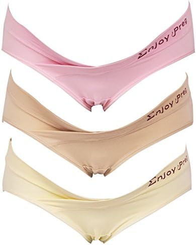 Unilove Women's Under the Bump Maternity Bikini Underwear (3 Pack) (XXL, Type 1)