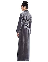 Cinderella Long Women's Terry Cotton Bath Robe - Toweling With Belt - Floral