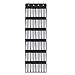 HomeDoor 1 Heavy Duty 24 Hanging Large Mesh Pockets Shoe Organizers with 4 Steel Over The Door Hooks, Black