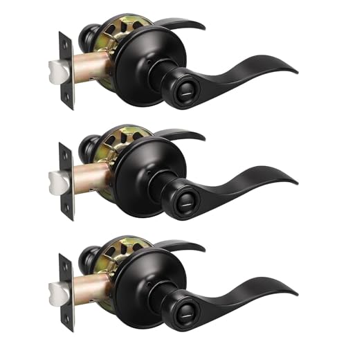KNOBWELL Privacy Door Lever Matte Black