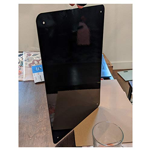 Black Metal Board 17.5 x 11.5 x 1/32 Inch Wall Sheet for and Bulletin