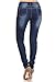 Jvini Womens Classic Faded Basic Stretch Skinny Denim Jeans 002 Navy 9