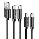 CHOETECH USB C Cable, USB Type C Cable (4-Pack, 2x3.3ft+2x6.6ft) USB C to USB A Charger Fast Charging Cord Compatible with Samsung Galaxy S9 S8 Note 9 Note 8,Nintendo Switch,LG G5,Nokia 8, More