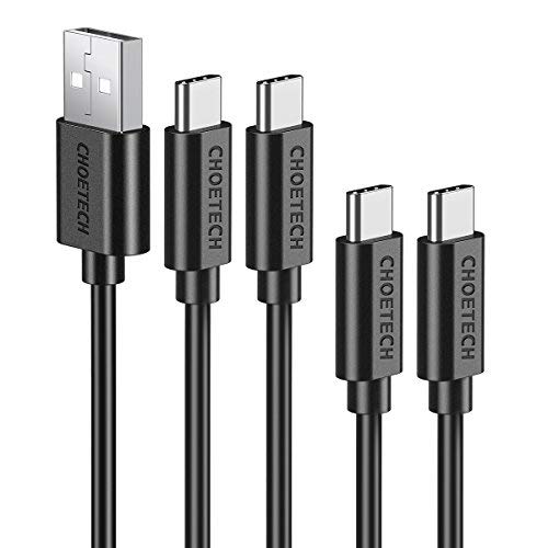 CHOETECH USB C Cable, USB Type C Cable (4-Pack, 2x3.3ft+2x6.6ft) USB C to USB A Charger Fast Charging Cord Compatible with Samsung Galaxy S9 S8 Note 9 Note 8,Nintendo Switch,LG G5,Nokia 8, More