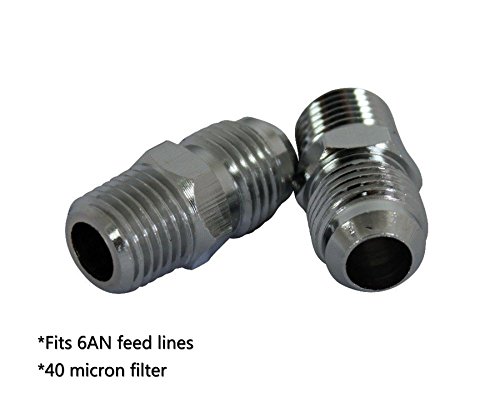 Dracary Pure-Flo Nitrous Oxide Filters Nitrous Filter Works For Any Brand System (Silver White, 6AN) - Thumbnail 4