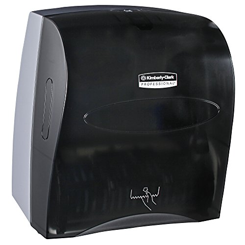 Scott Slimroll Hard Roll Paper Towel Dispenser, Touchless, Pull Towel (10441), Smoke/Black