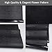 Mikomer Total Blackout Window Film,100% Light Blocking Privacy Glass Door Film Etched Flowers,Room Darkening Window Cling,No Glue/Heat Control/Anti UV for Day Sleep & High Privacy,17.5In. by 78.7In.