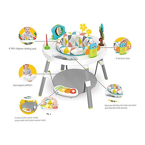 Dporticus Baby 3-Stage Jump Entertainers Activity Center Playful Multi-Function Jump&Rocking Chair with Toys and Music - Thumbnail 2