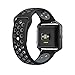Fitbit Blaze Bands, EloBeth for Fitbit Blaze Soft Silicone Replacement Sport Band Fitbit Blaze Smart Fitness Watch (Black/Gray-Large)