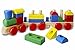 Melissa & Doug Classic Stacking Train Toddler Toy Wood B004LD3GFS Book Cover