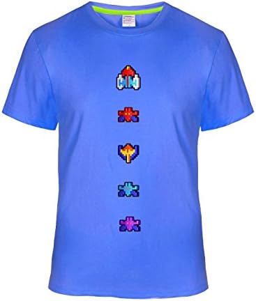 A11 Arcade Daze Galaxian Full T-Shirt for Men M darkBlue