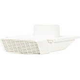 PreVent-It 4 Inch Soffit Vent for Bathroom Exhaust Fans, White, 1-Pack | Only under eave vent that prevents moist air re-entry; easy to install; damper keeps pests and drafts out; Made in USA