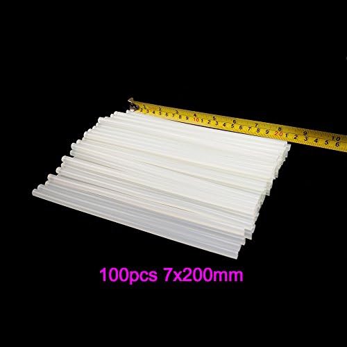 100pcs Hot Glue Gun Sticks clear color by Huwaimi Hot Melt Glue Sticks Mini 7mm x 200mm For DIY Art Craft