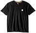 Carhartt Men's Big & Tall Force Relaxed Fit Midweight Short-Sleeve Pocket T-Shirt 100410, Black, 3X-Large