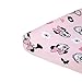 Disney Minnie Mouse Hello Gorgeous Changing Pad Cover, Pink/Black/White