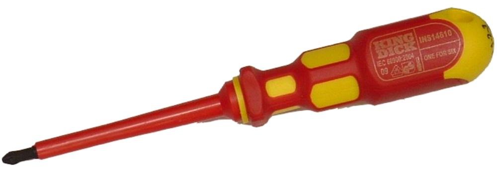 King Dick 1 For 6 VDE 100mm Flat Head Screwdriver