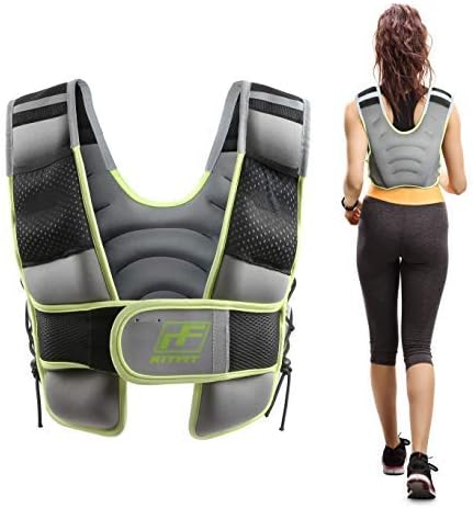 RitFit Adjustable Weighted Vest with Neoprene Fabric for Men&Women, 8lbs/10lbs/12lbs/15lbs/20lbs, Weight Vest for Workout, Crossfit, Strength Training, Muscle Building