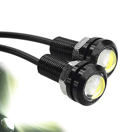HOTSYSTEM Eagle Eye LED Light Bulbs 9W DC12V 12mm for Off-Road Car ATV Camper Trunk Motorcycle Day Time DRL License Plate Turn Signal Stop Parking Tail Reverse Fog Trunk Backup Light (White,12-pack)