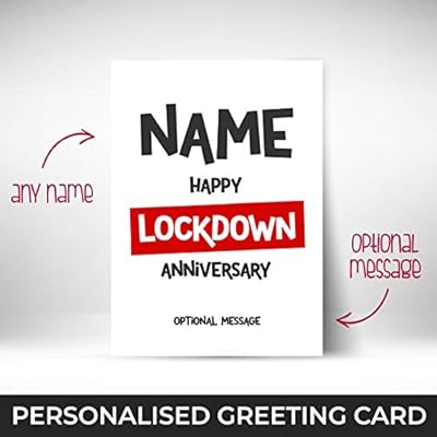 Personalised Anniversary Cards For Husband Or Wife Celebrate A Lockdown Wedding Anniversary Fun Adult Humour Cards For A Wedding Anniversary 1st 5th 10th 20th 25th 30th 40th 50th 65th For