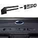 Tailgate Insert Letters for Ford F150 2018 2019 2020 - 3M Adhesive & 3D Raised Tailgate Decal Letters - Matte Black primary