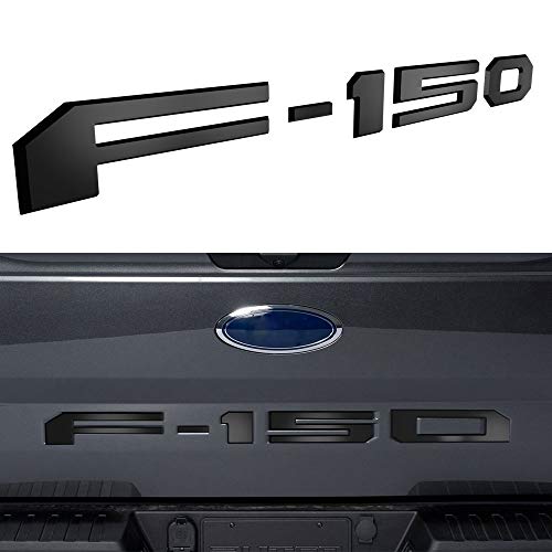 Tailgate Insert Letters for Ford F150 2018 2019 2020 - 3M Adhesive & 3D Raised Tailgate Decal Letters - Matte Black
